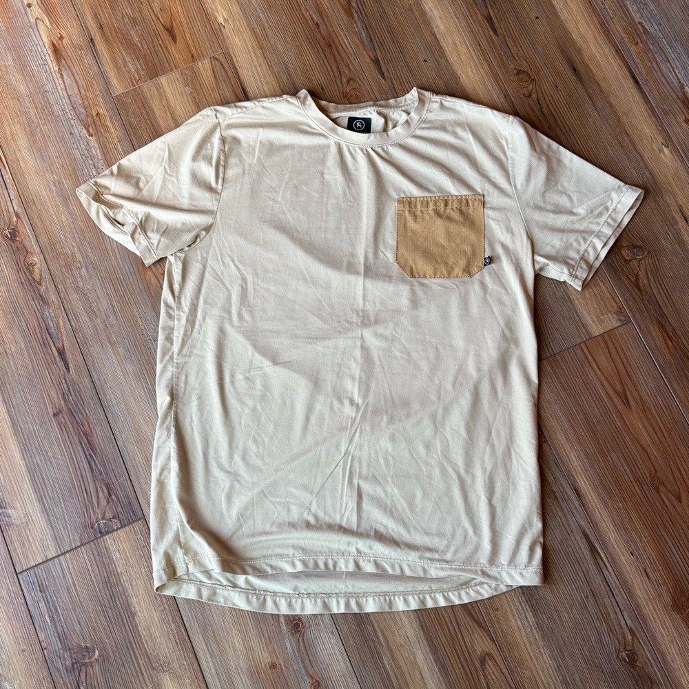 Backcountry Athletic Yellow T-Shirt with Chest Pocket